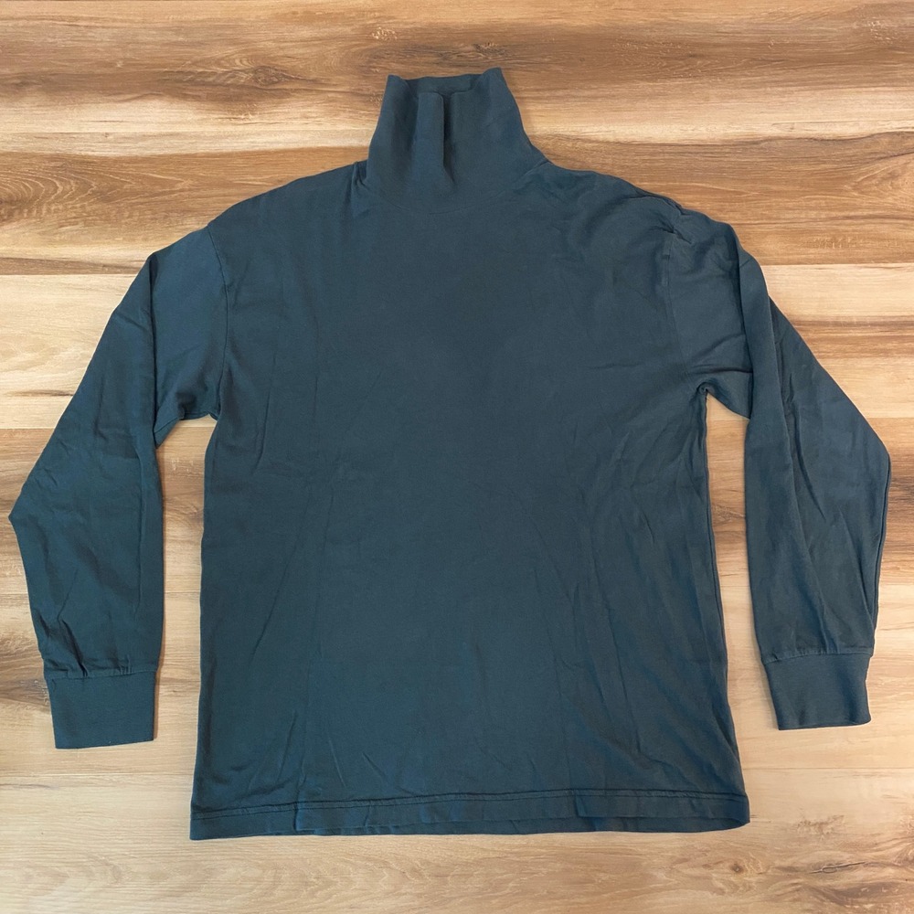 Abercrombie & Fitch Shirt Mens Large Soft A&F Essentials Relaxed Fit Turtleneck